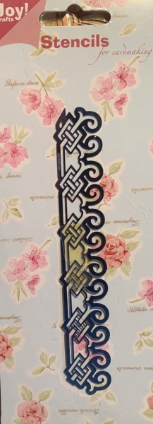 Embossing-Schablone Rand, Spitzbogen